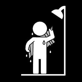 dry yourself after the shower